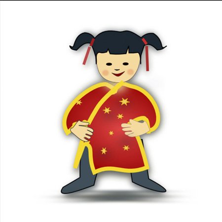 3D Asian Girl in Red on White Double Toggle Switch - Stylish Wall Plate Cover for Home Decor, Bedroom, Living Room & Office