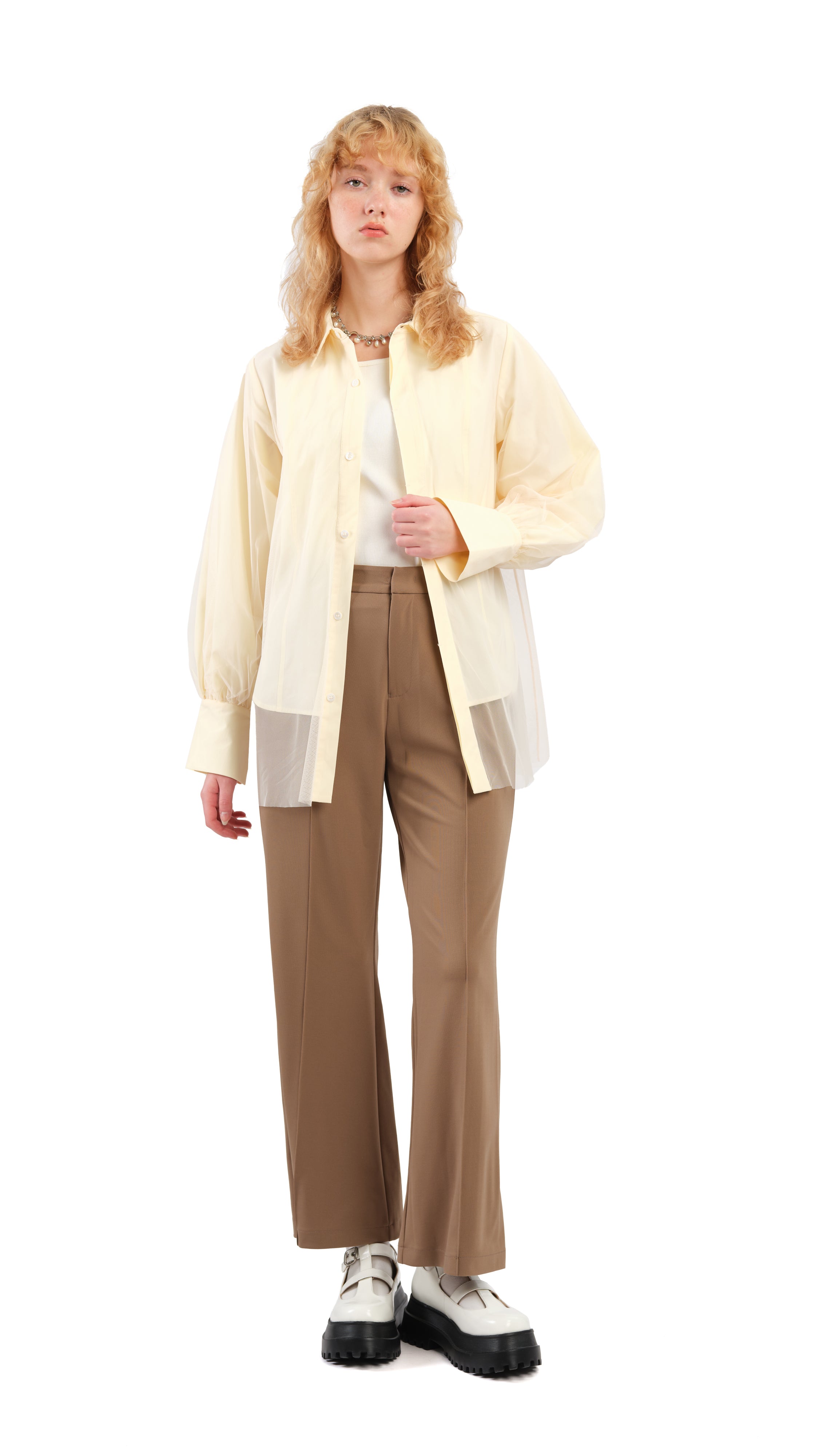 Sailor Pants for Women - High Waisted Wide Leg Trousers with Pockets | Comfortable Linen Blend Fabric | Perfect for Work, Travel & Casual Outfits