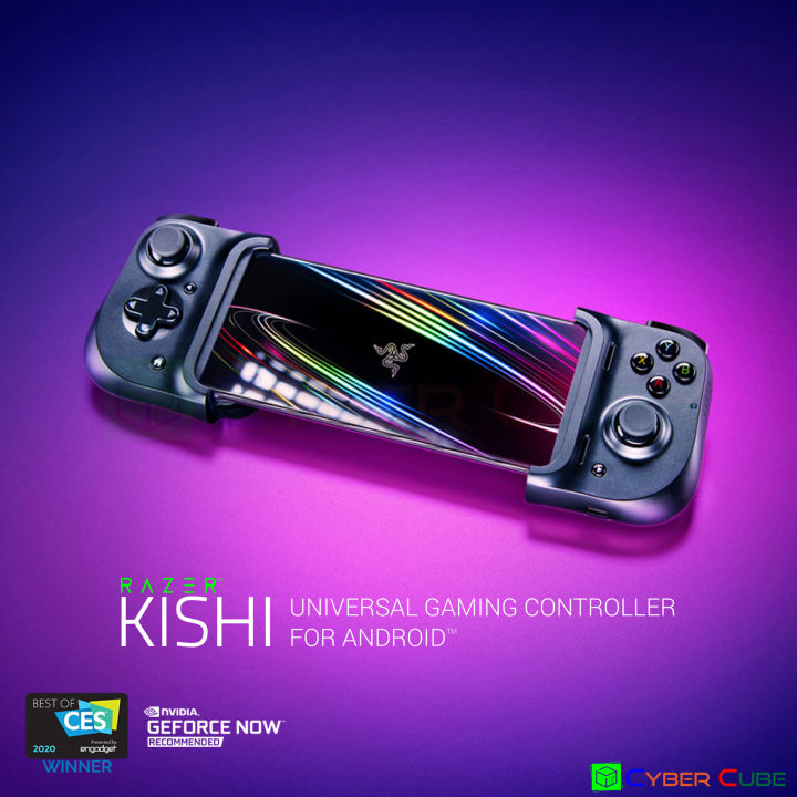 Razer Kishi Mobile Game Controller for Android - Universal USB-C Gamepad Compatible with Xbox Game Pass, Xcloud, Stadia, GeForce Now & PS Remote Play | Pass-Through Charging | Ergonomic Grip for Samsung & More | Perfect for Cloud Gaming & Mobile Esports