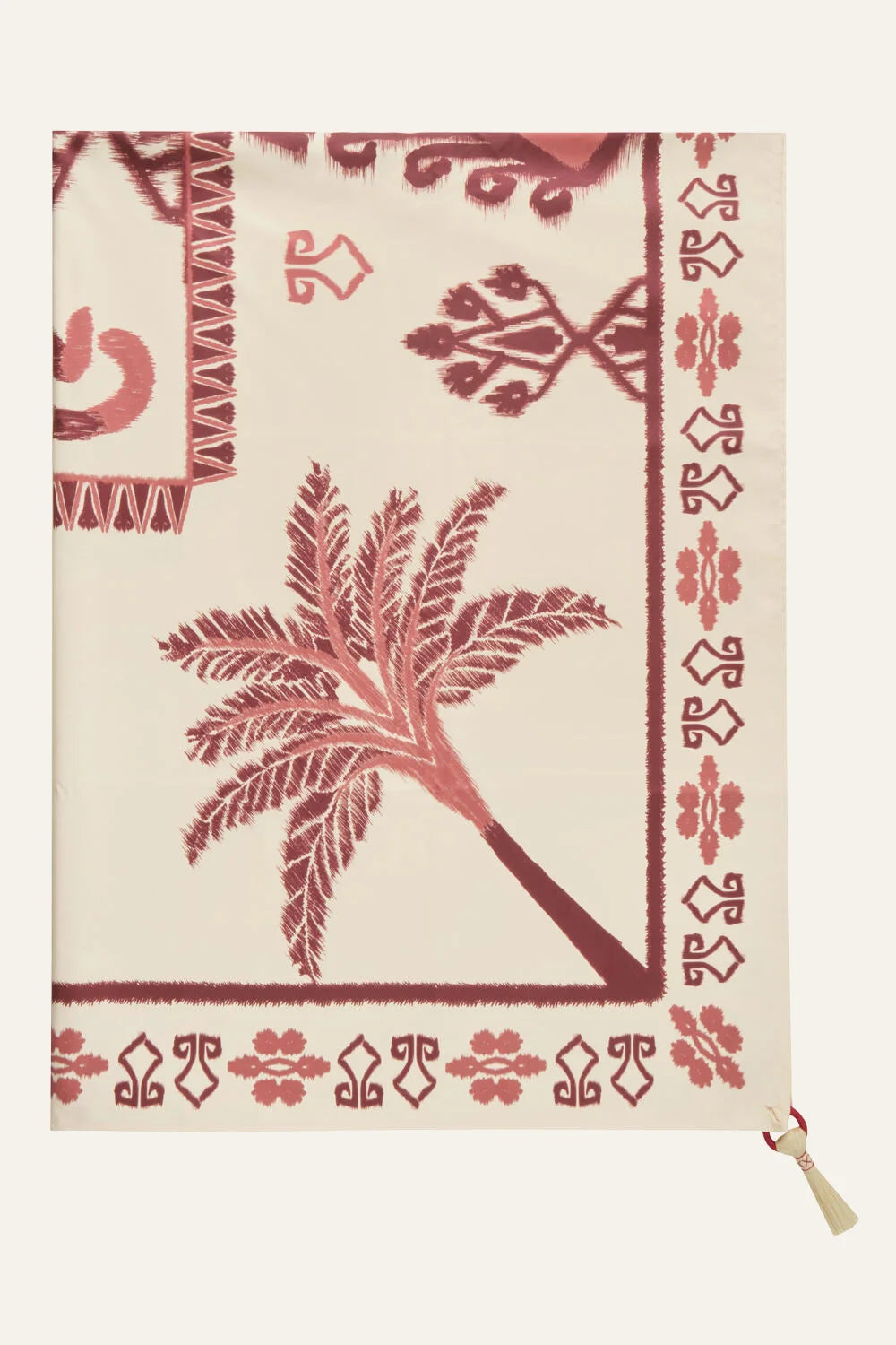Amazonian Ikat Tablecloth - Handwoven Cotton Table Cover for Dining, Kitchen, and Outdoor Picnics