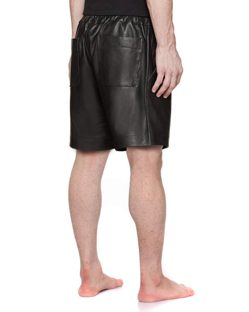 Premium Genuine Lambskin Leather Boxer Shorts for Men - Comfortable Gym & Workout Underwear - Koza Leathers MS008 - Ideal for Sports, Fitness & Everyday Wear