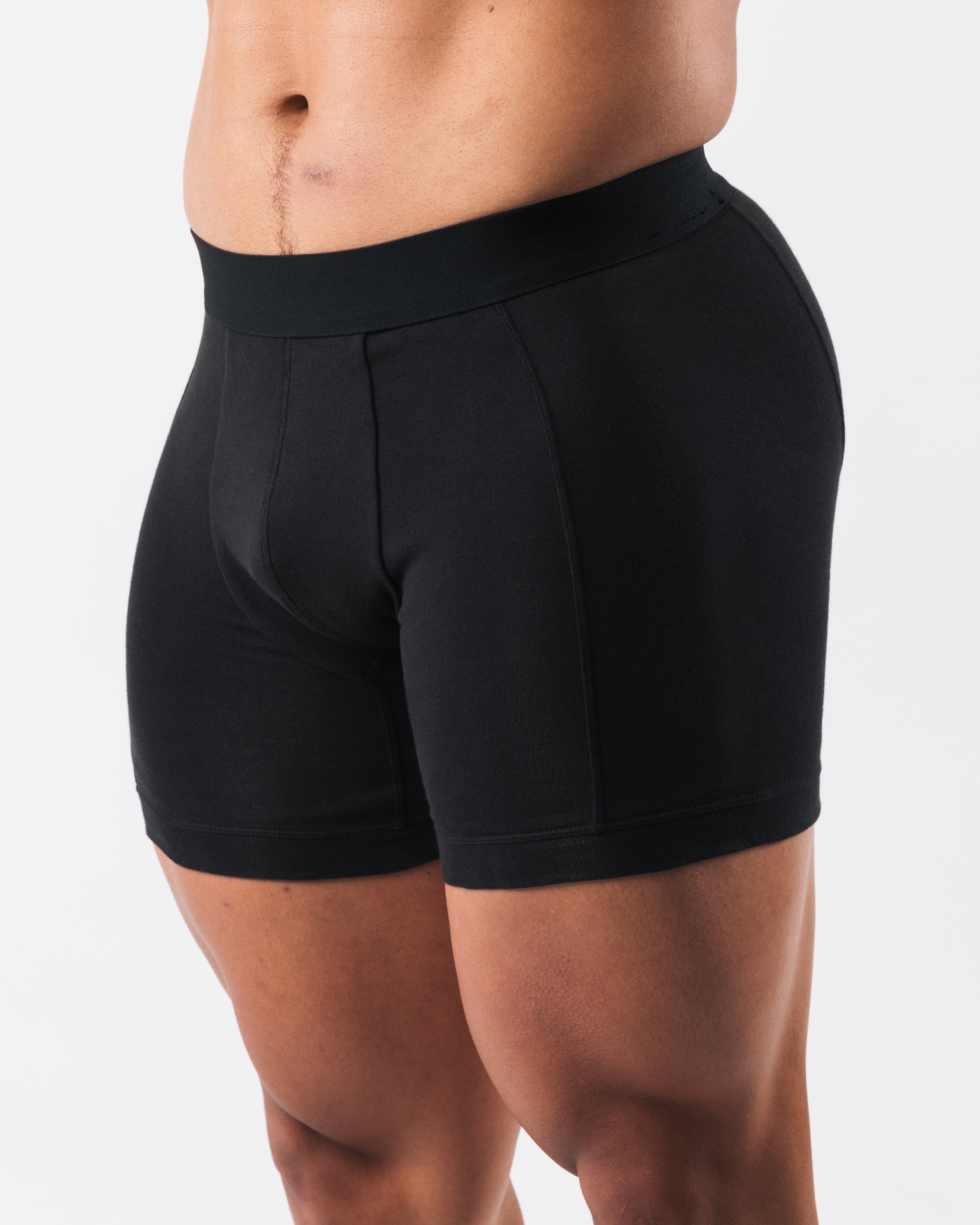 Zero Classic Boxer Brief 2-Pack - Soft Breathable Men's Underwear in Black | Perfect for Everyday Wear, Gym & Travel