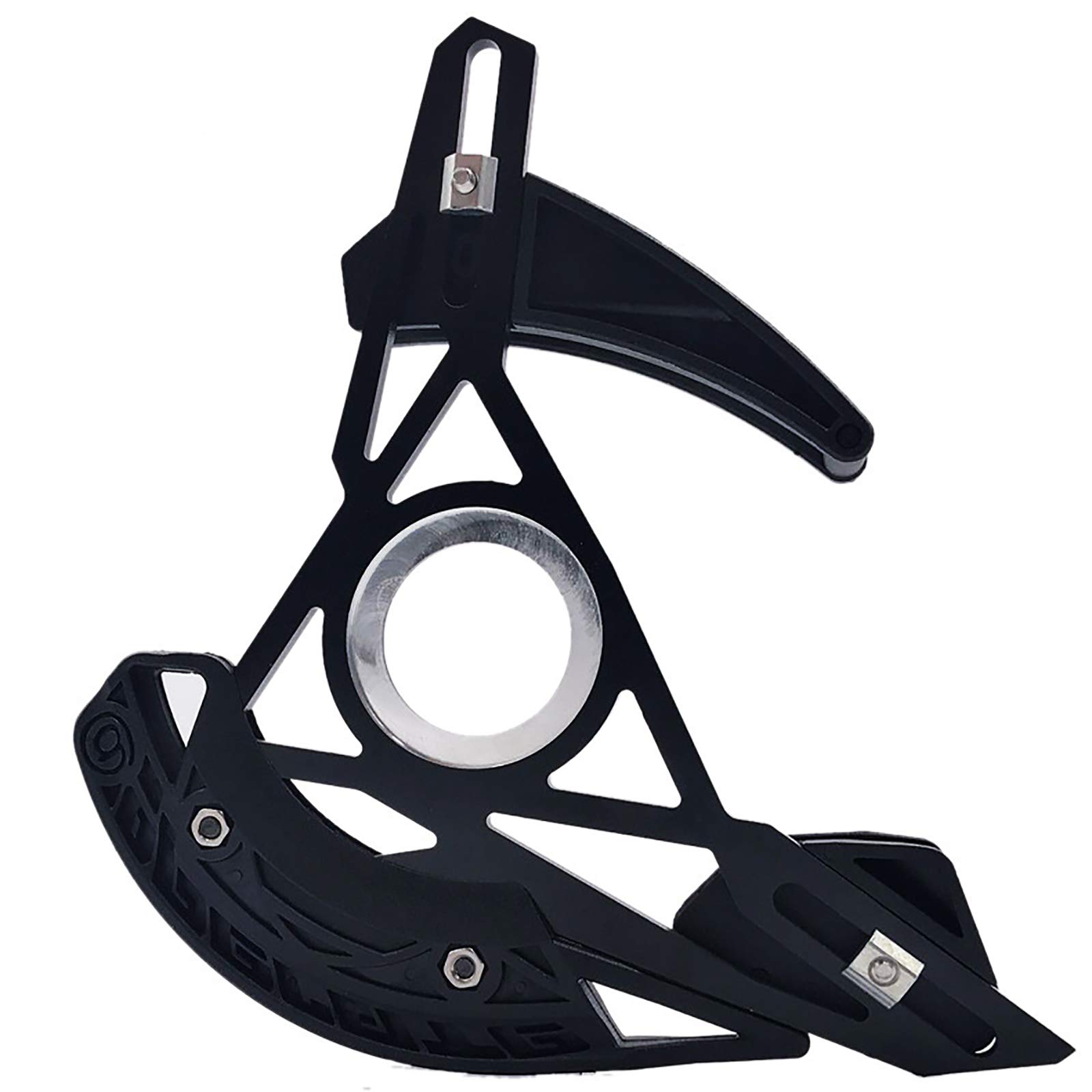 QDY 32-40T MTB Bike Chain Guide - Ultralight High-Strength Aluminum Alloy Bicycle Chain Protector for Road & Mountain Bikes - Black - BB Mount - Perfect for Trail Riding & Off-Road Cycling