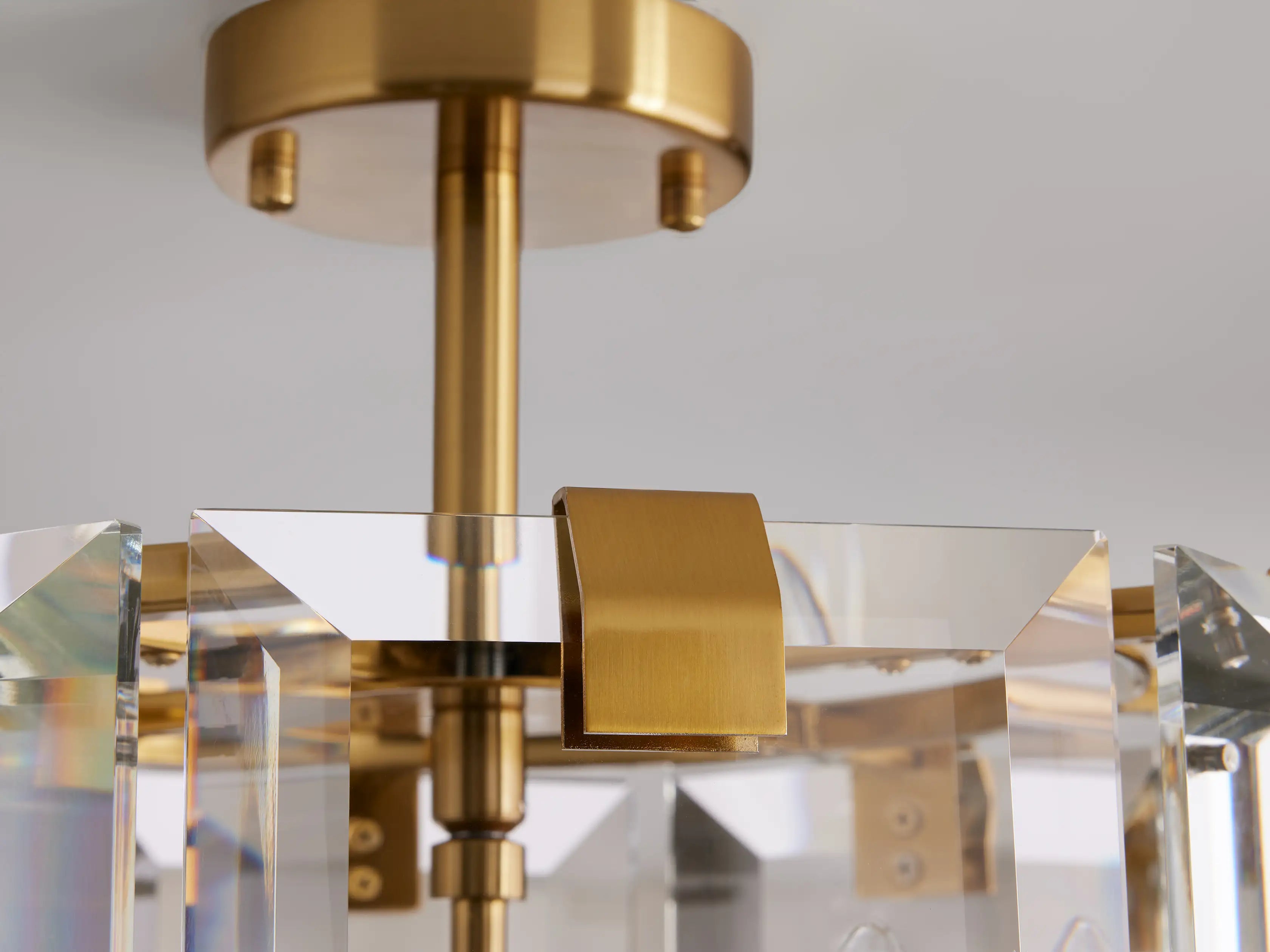 Amaya 4-Light Flush Mount Ceiling Light Fixture - Modern LED Chandelier for Bedroom, Living Room & Hallway Lighting