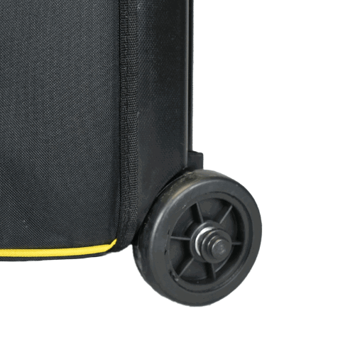 ELITE Basic Double Roller Black/Yellow Bowling Bag - Durable Travel Bowling Case for League & Tournament Players - Perfect for Bowling Alley, Sports Gym & Travel