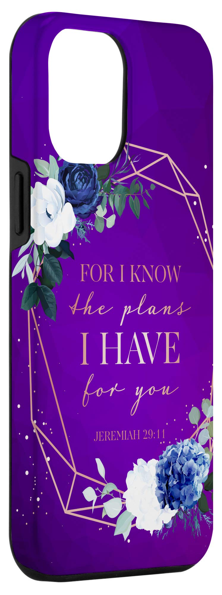 iPhone 12 Pro Max Case with Jeremiah 29:11 Bible Verse - Religious Christian Phone Cover for Women, Perfect for Daily Use, Church, Prayer & Faith-Based Gifts