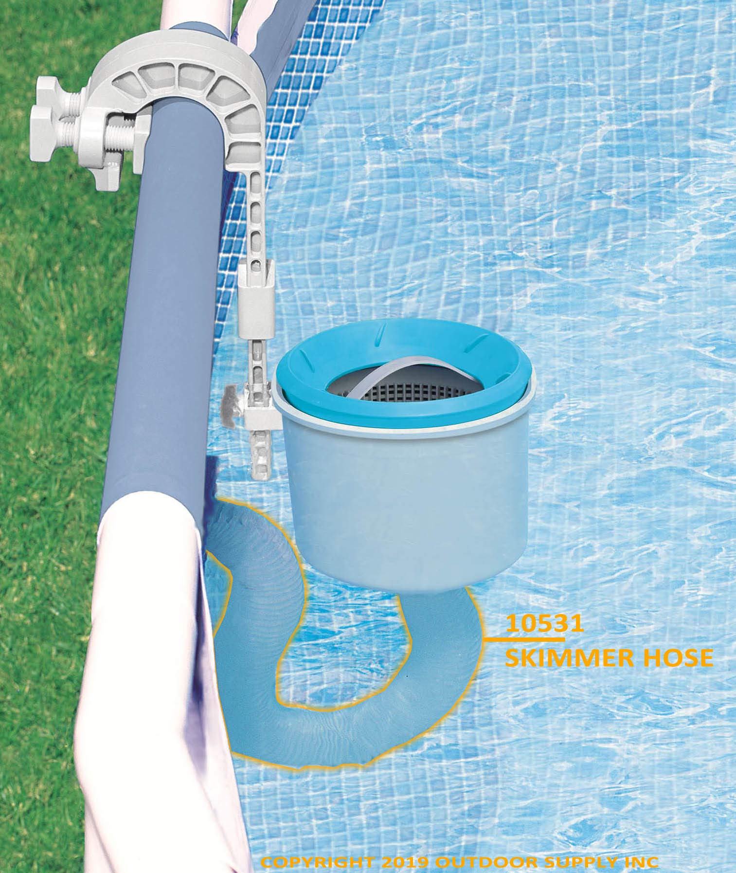 Intex Surface Skimmer Replacement Hose - Compatible with Above Ground Pools - Durable & Flexible Pool Maintenance Accessory - Perfect for Cleaning Debris & Improving Water Circulation