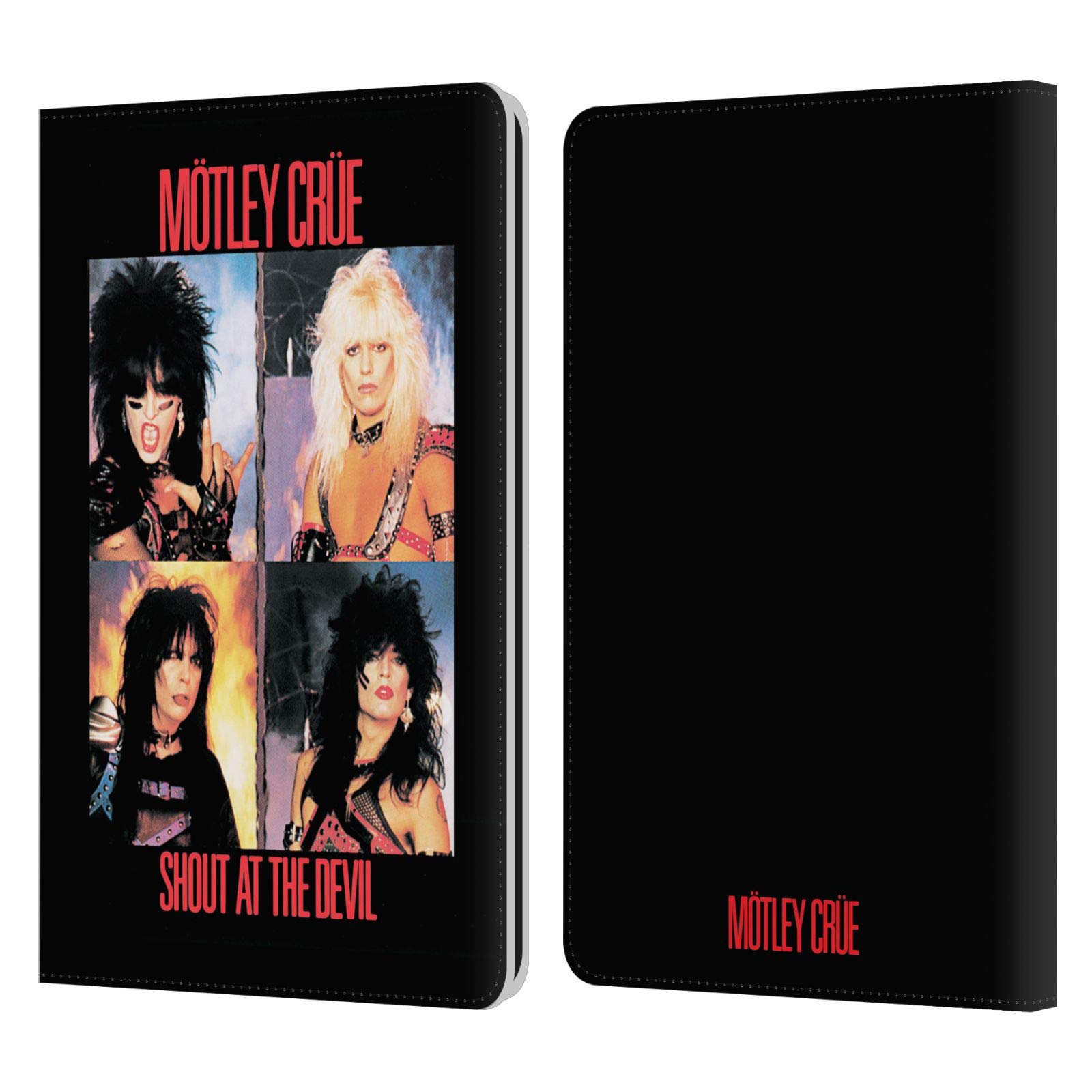 Official Motley Crue Shout at The Devil Album Leather Wallet Case for Kindle Paperwhite 1/2/3 - Licensed Book Cover for Music Fans | Perfect for Reading & Travel