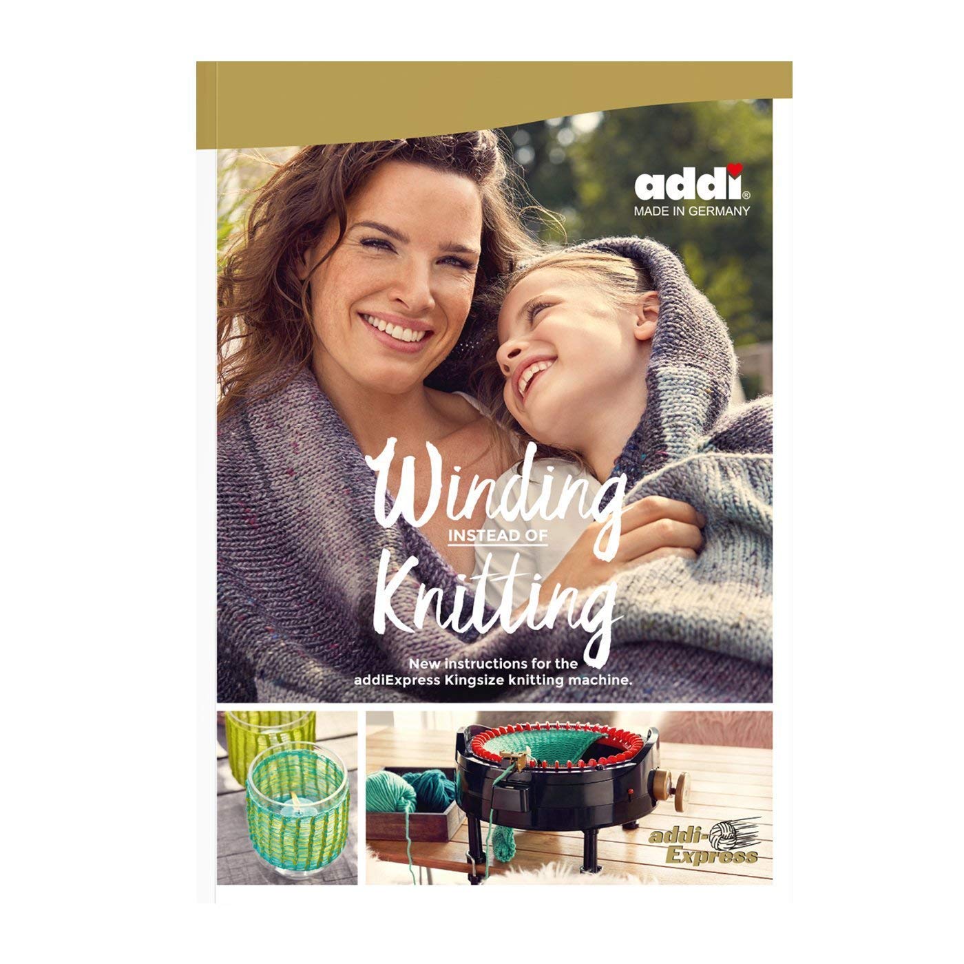 Addi Express King Size Knitting Machine Kit - Extended Version with 46 Needles, Manual Counter, Pattern Book & Accessories | Fast Knitting for Sweaters, Scarves & Blankets | Perfect for Beginners & Advanced Crafters