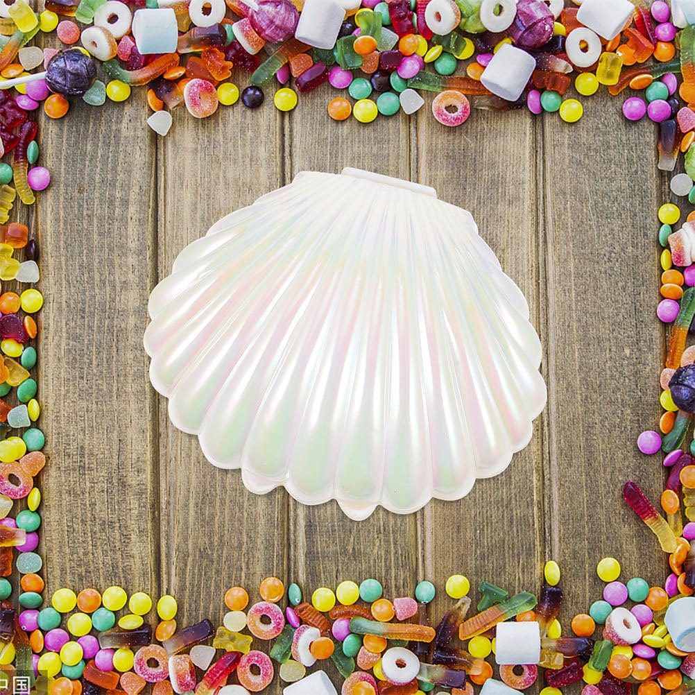 20-Piece Candy Box Set - Small Candy Dishes & Jars for Party Decor, Mermaid Theme, Seashell Jewelry Display, Plastic Popcorn Containers - Perfect for Birthday Parties, Baby Showers, Wedding Receptions & Candy Buffets