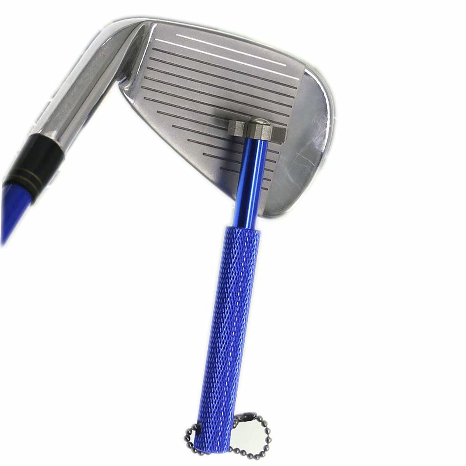 Premium Golf Club Groove Sharpener & Cleaner Kit - 6-Head Stainless Steel Re-Grooving Tool for Golf Irons & Wedges - Durable Golf Accessories for Club Maintenance - Perfect for Home Practice & Course Play
