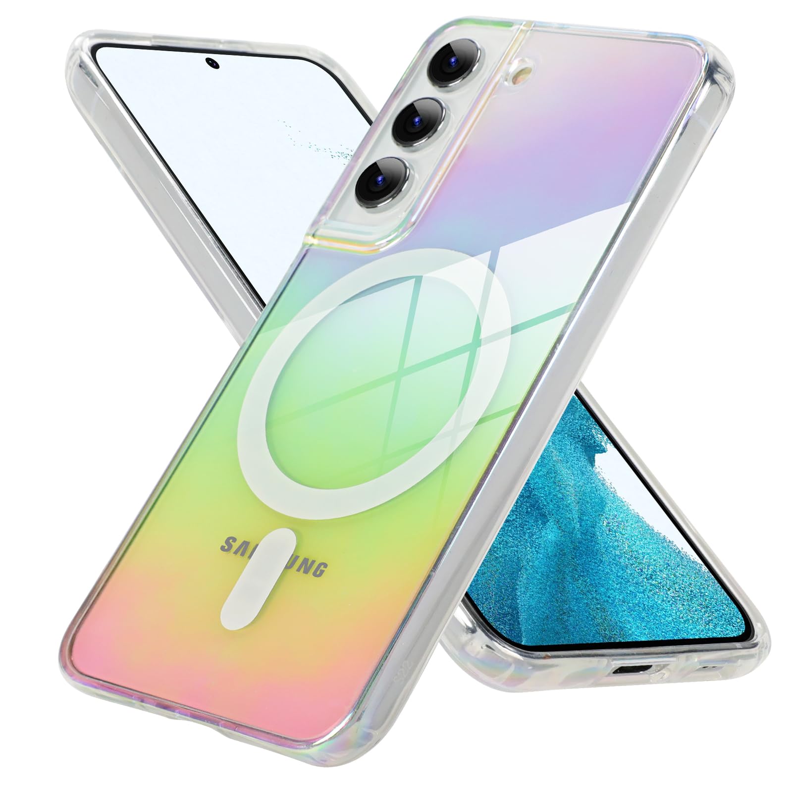 Goarshy Magnetic Clear Case for Samsung Galaxy S22 (6.1