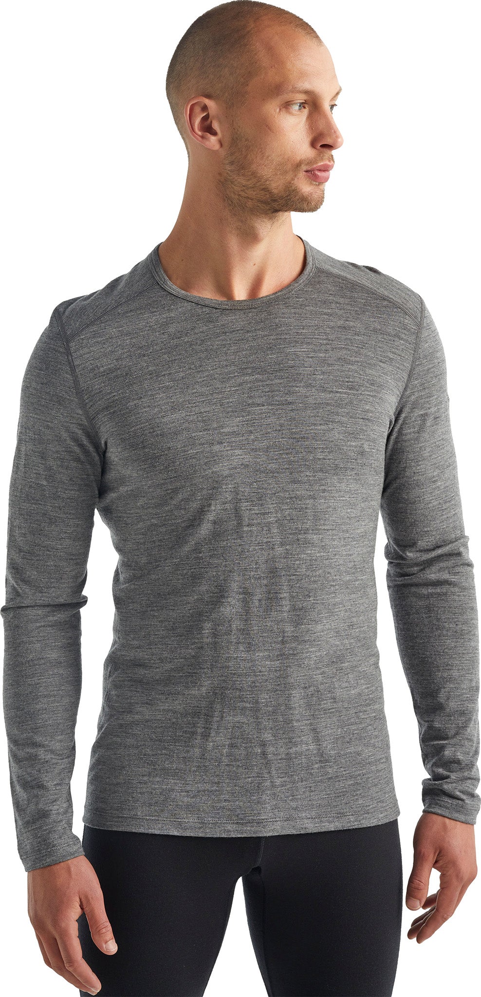 200 Oasis Long Sleeve Crew Neck T-Shirt for Men - Soft Cotton Casual Shirt - Perfect for Everyday Wear, Work & Outdoor Activities