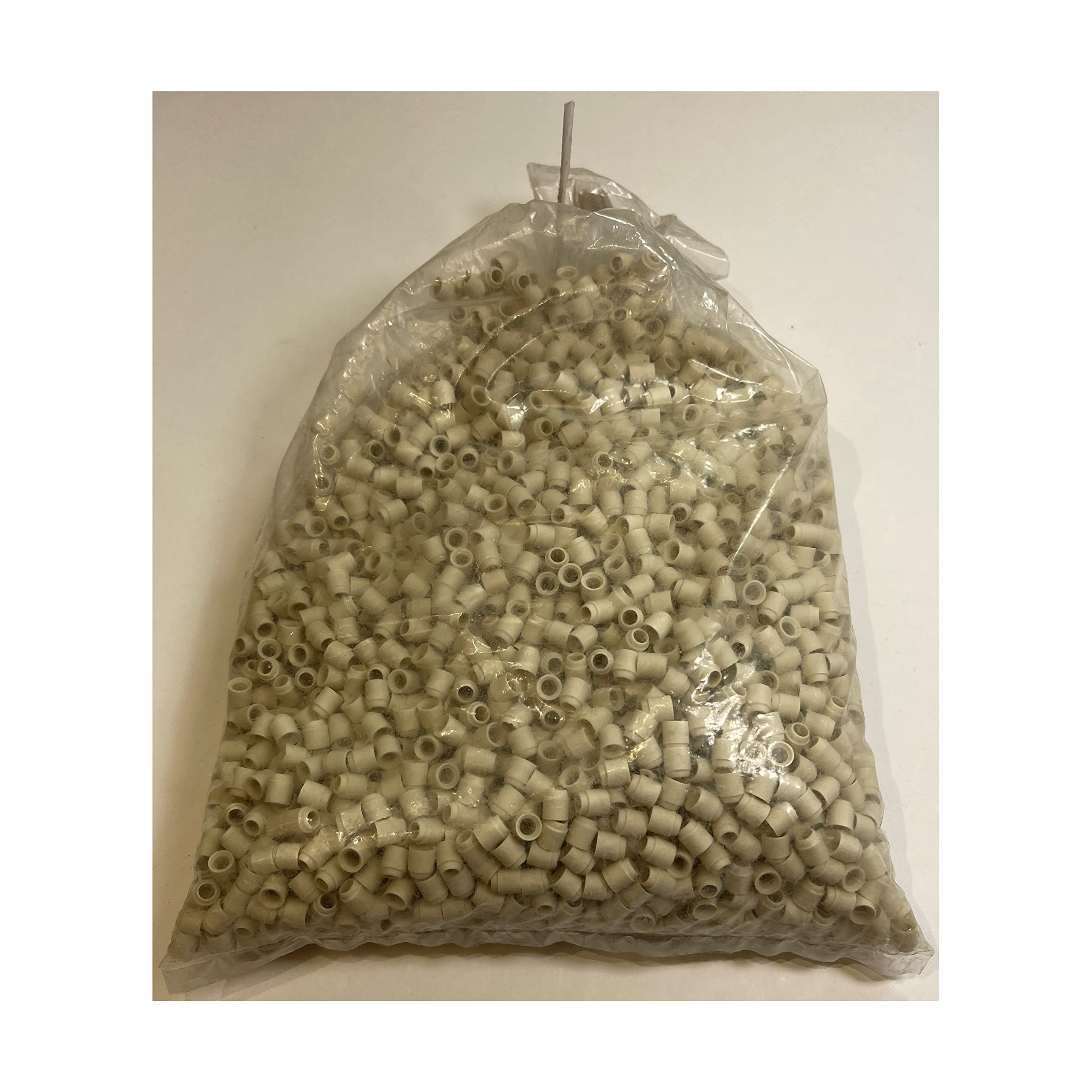 502090 White Ceramic Beads - 1kg Bulk Pack for Jewelry Making, DIY Crafts, and Home Decor - Perfect for Beading, Vase Fillers, and Decorative Projects