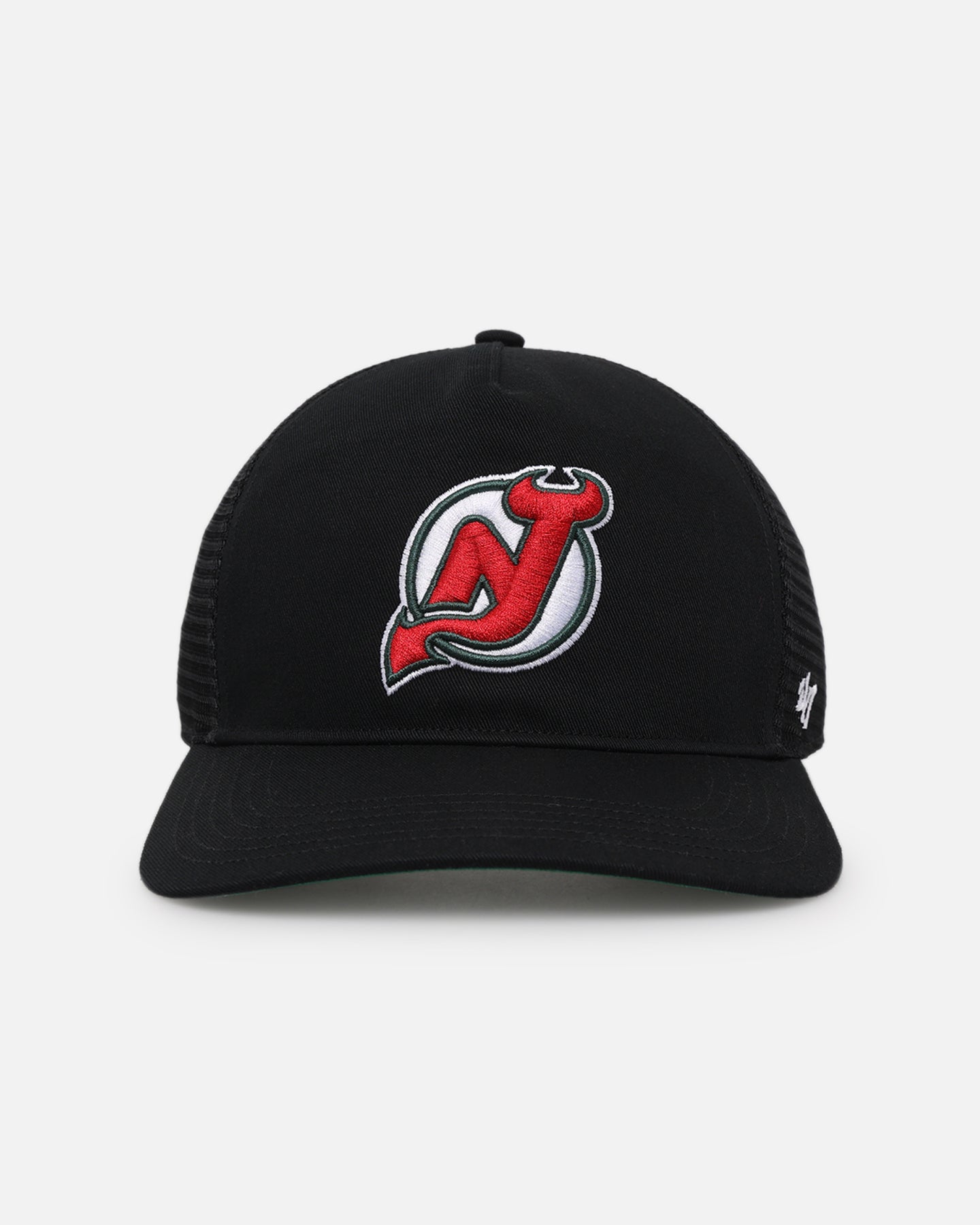 New Jersey Devils '47 Hitch Trucker Snapback Hat - Black/Team Color Adjustable Mesh Baseball Cap for Men & Women - Perfect for Games, Fan Gear & Casual Wear
