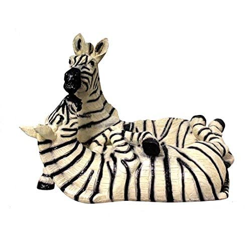Sharvgun Antique Zebra Statue - Handcrafted Zebra Figurine for Home & Office Decor - Unique Animal Sculpture Gift for Collectors - Perfect for Safari Theme Parties & African-Inspired Interiors