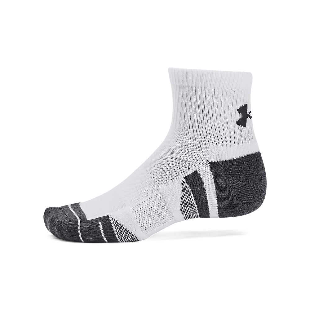 Men's & Women's Under Armour Performance Tech Quarter Socks 3-Pack - Moisture Wicking Athletic Socks for Running, Training & Sports Activities