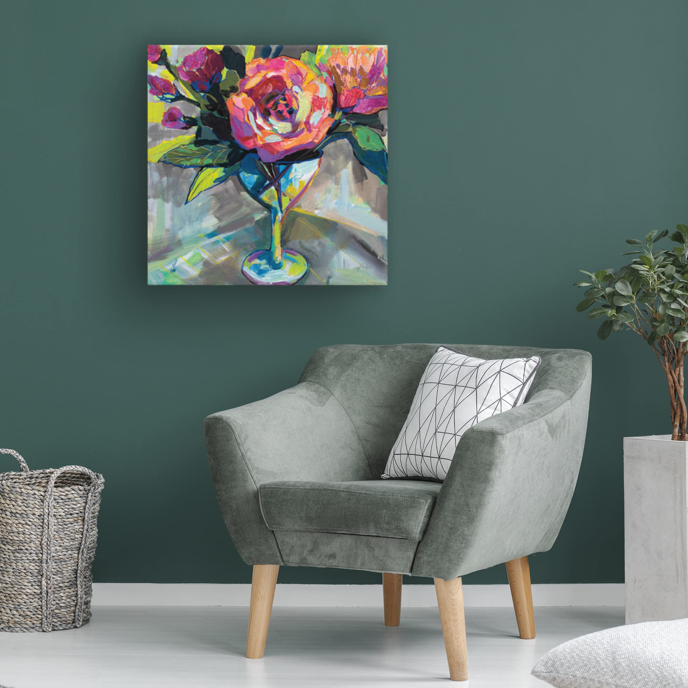 Trademark Fine Art 'Eucalyptus Branch II' Canvas Wall Art Print by Chris Paschke - Nature Inspired Home Decor for Living Room, Bedroom & Office