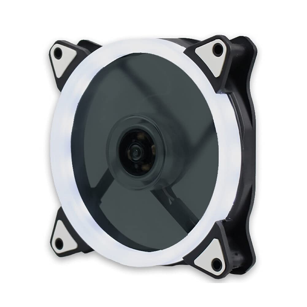 120mm RGB PC Cooling Fan - Adjustable LED Computer Case Fan with Colorful Heatsink for Gaming PC, Desktop, Radiator & Case Cooling (Color: A) - Perfect for Gaming Rigs, Workstations & High-Performance PCs