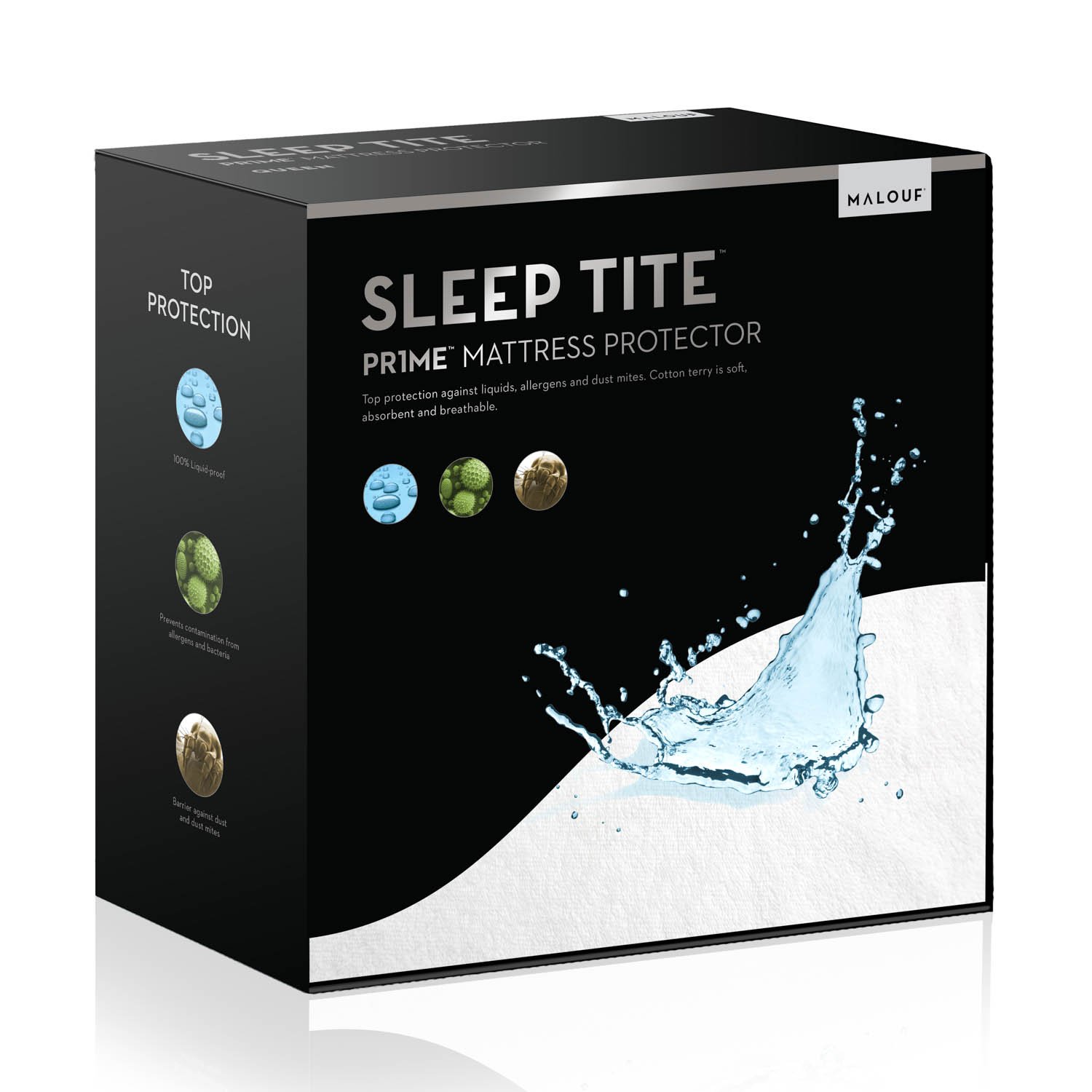 SLEEP TITE Hypoallergenic 100% Waterproof Mattress Protector - Vinyl Free Twin XL Size - 15-Year Warranty - Ideal for Dorm Rooms, Kids' Beds & Allergy Protection - Breathable & Noise-Free Sleep Solution