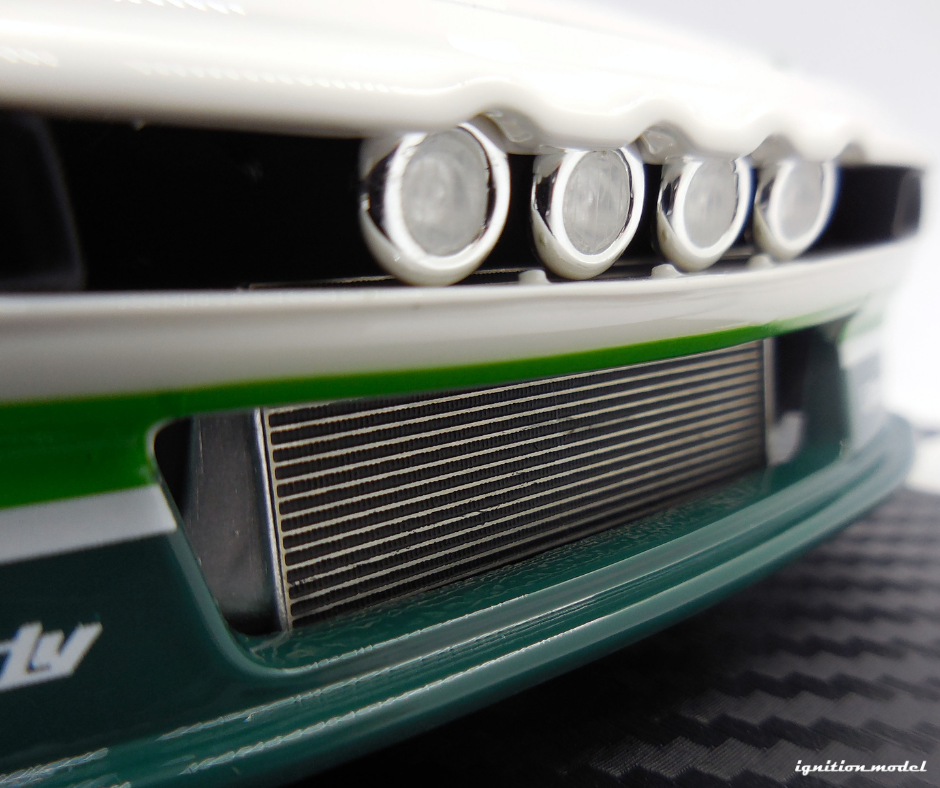 1:18 Scale Mazda RX-7 FC3S Pandem Widebody Model Car - White & Green Limited Edition - Perfect for Car Collectors & JDM Enthusiasts - Display, Gift, or Racing Simulation Setup