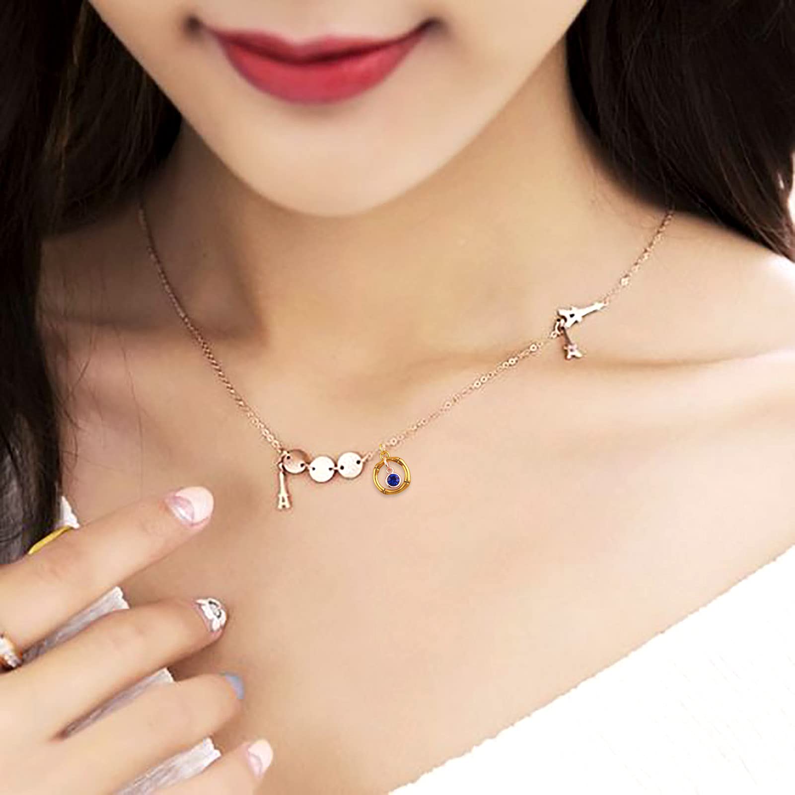 Craftdady Crystal Birthstone Charms - Tiny Round Rhinestone Dangle Pendants for Jewelry Making (Necklace, Bracelet, Earrings) - Perfect for DIY Crafts, Gift Giving & Special Occasions
