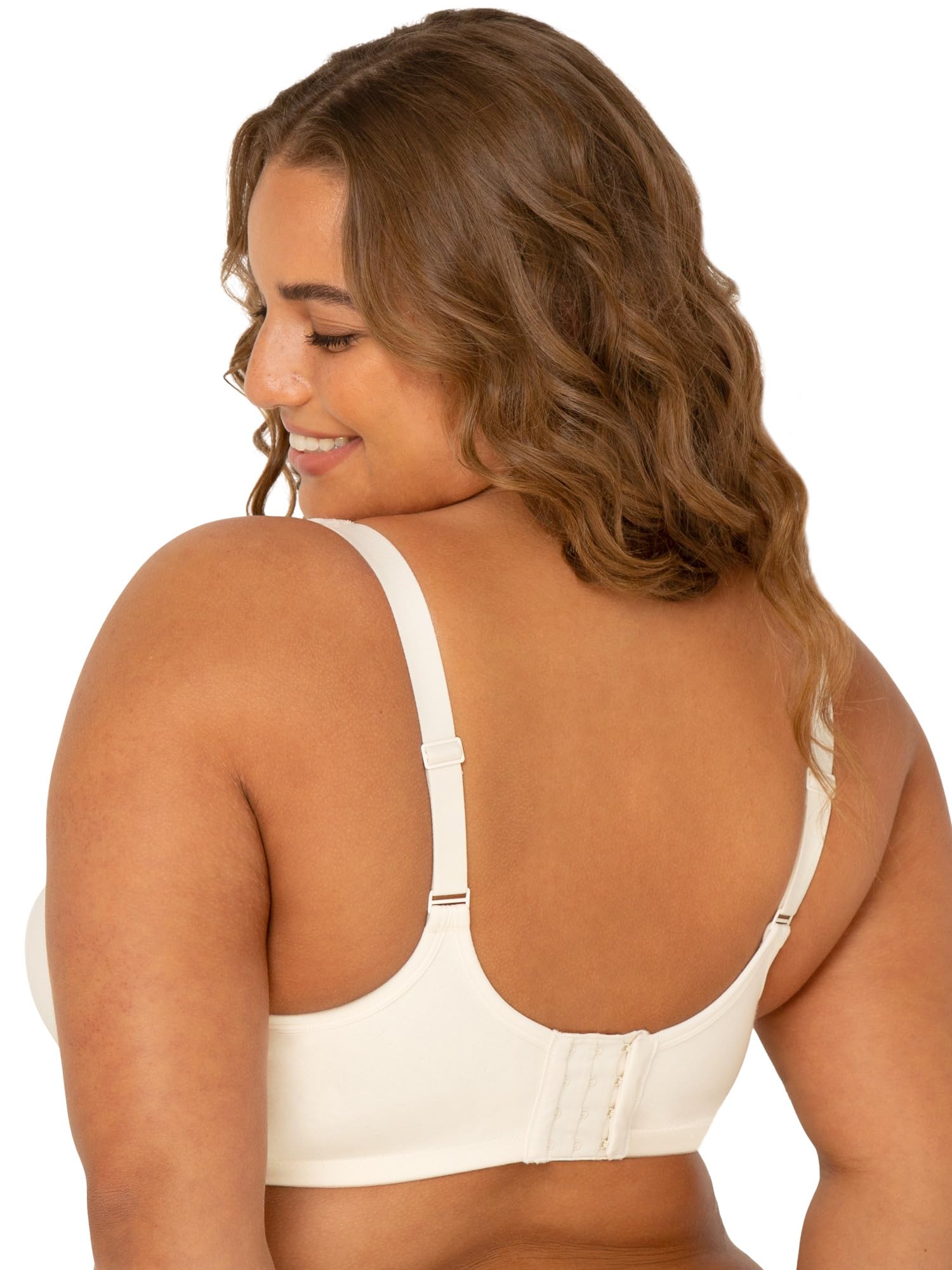 Fruit of the Loom Women's Plus Size Cotton Comfort Wireless Bra - Soft Support for Everyday Wear, Workouts & Relaxation