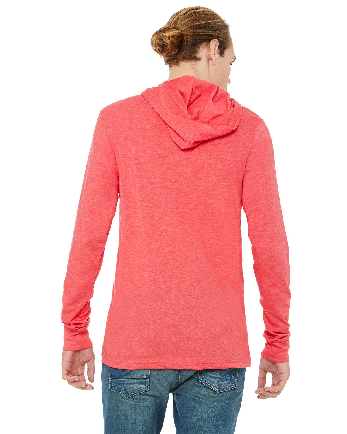 Bella + Canvas 3512 Unisex Jersey Long Sleeve Hoodie - Soft Cotton Pullover Sweatshirt for Men & Women - Perfect for Casual Wear, Gym, and Outdoor Activities