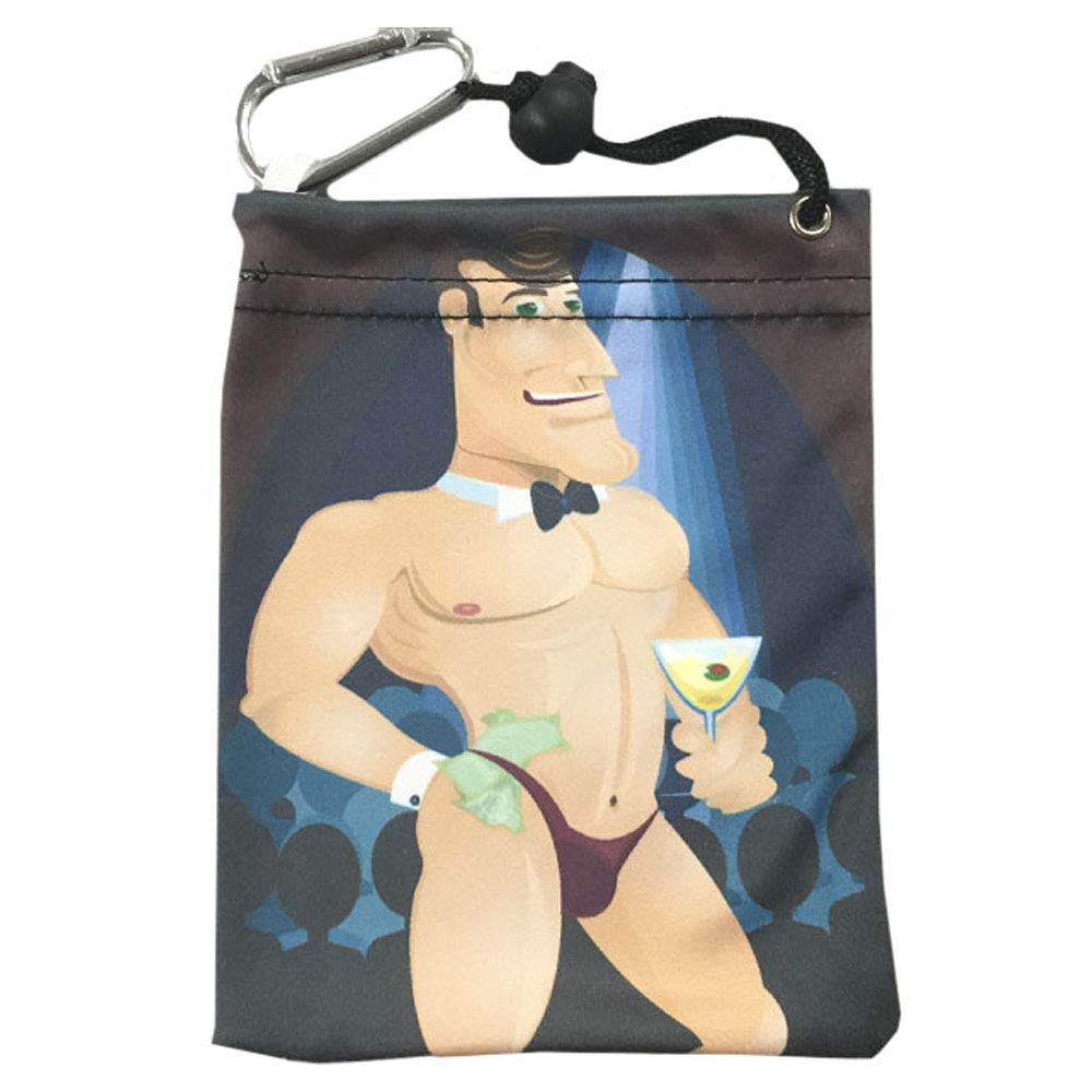 Giggle Golf Microfiber Tee Bag with Luggage Tag - Premium Golf Accessory for Tees & Ball Markers | Perfect for Golf Course, Driving Range & Travel