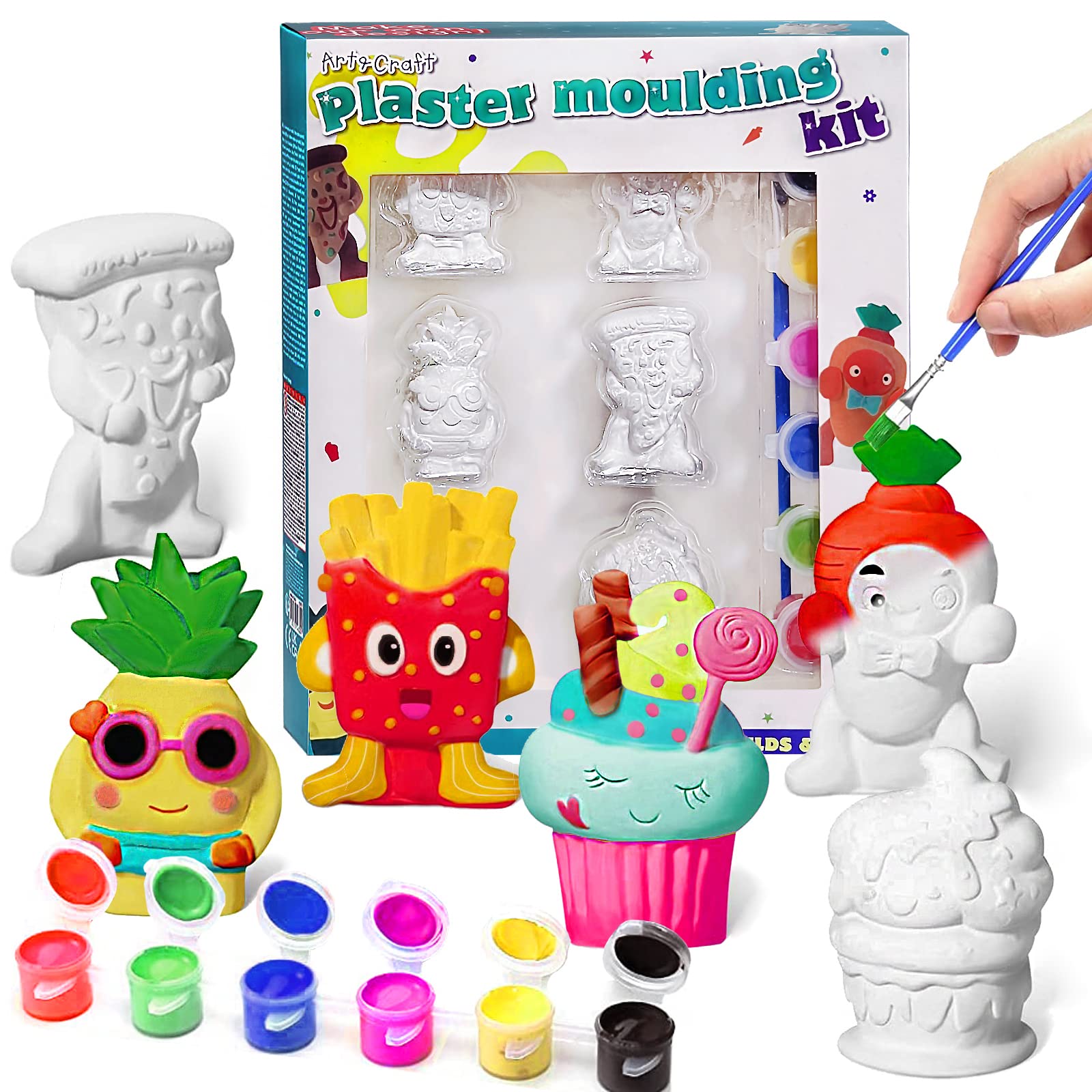 Unicorn Painting Kit for Kids - DIY Arts and Crafts Set with Unicorn Toys, Creative Birthday Gift for Girls & Boys Ages 4-8 (Sweetie Style) - Perfect for Birthday Parties, Classroom Activities & Rainy Day Fun