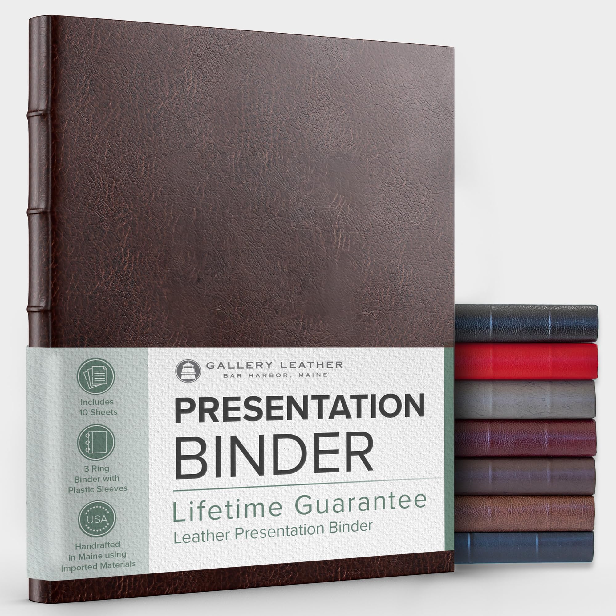 Premium 3-Ring Binder with Plastic Sleeves - 10 Sheet Capacity, 8.5
