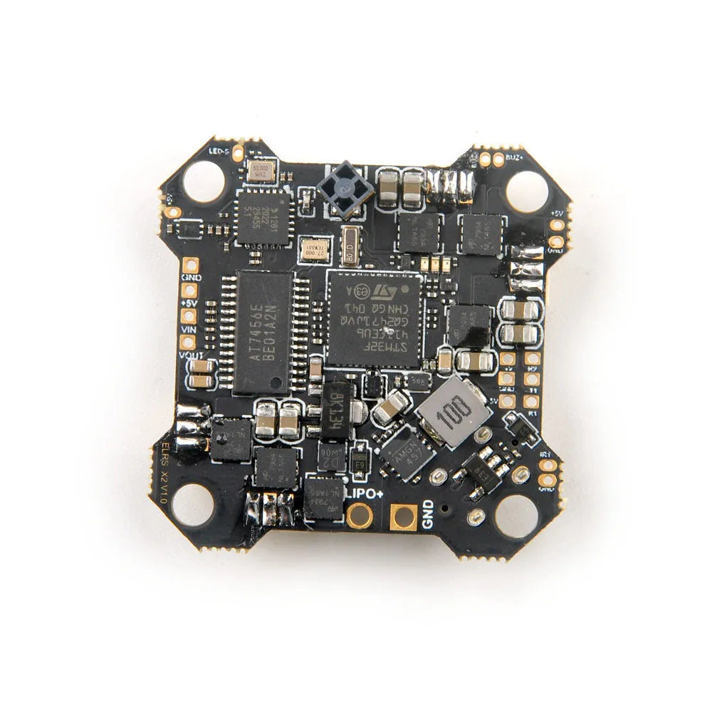 Happymodel ELRS X2 AIO 2 4S Flight Controller with Built-in SPI 2.4G ELRS and 12A ESC - 25.5mmx25.5mm for Mobula7 HDZERO Drone - Perfect for FPV Racing and Aerial Photography
