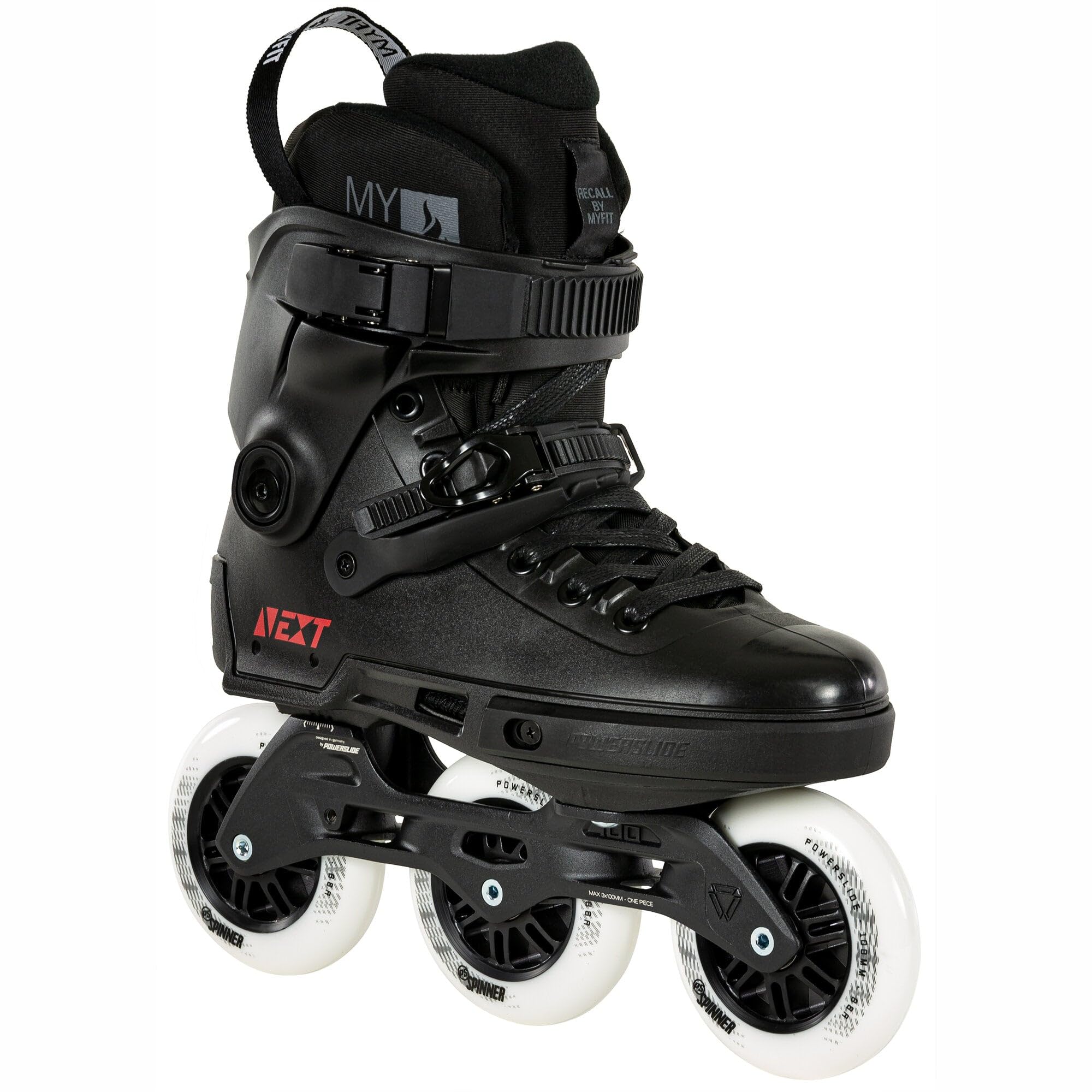 PS Next Core 100 Inline Skates Size 5.0-5.5 (EU 36-37) Black - Perfect for Fitness, Outdoor Rollerblading & Urban Skating Adventures