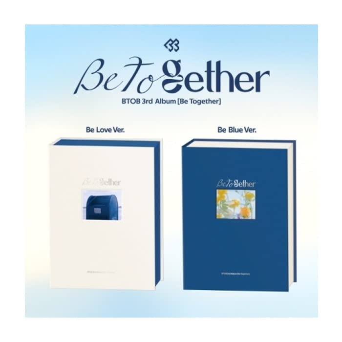 BTOB Be Together 3rd Album - Be Blue Version (84p Booklet, Photocard, Postcard, Lyrics Paper, Bookmark, Letter) | Kpop Sealed Album with Tracking Number | Perfect for Kpop Collectors and Gift Giving