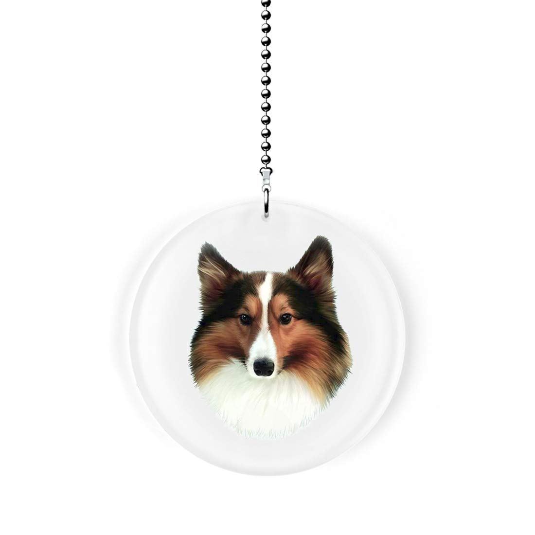 Shetland Sheepdog Ceiling Fan Pull Chain - Decorative Light Switch Cord for Home, Bedroom, and Nursery Decor