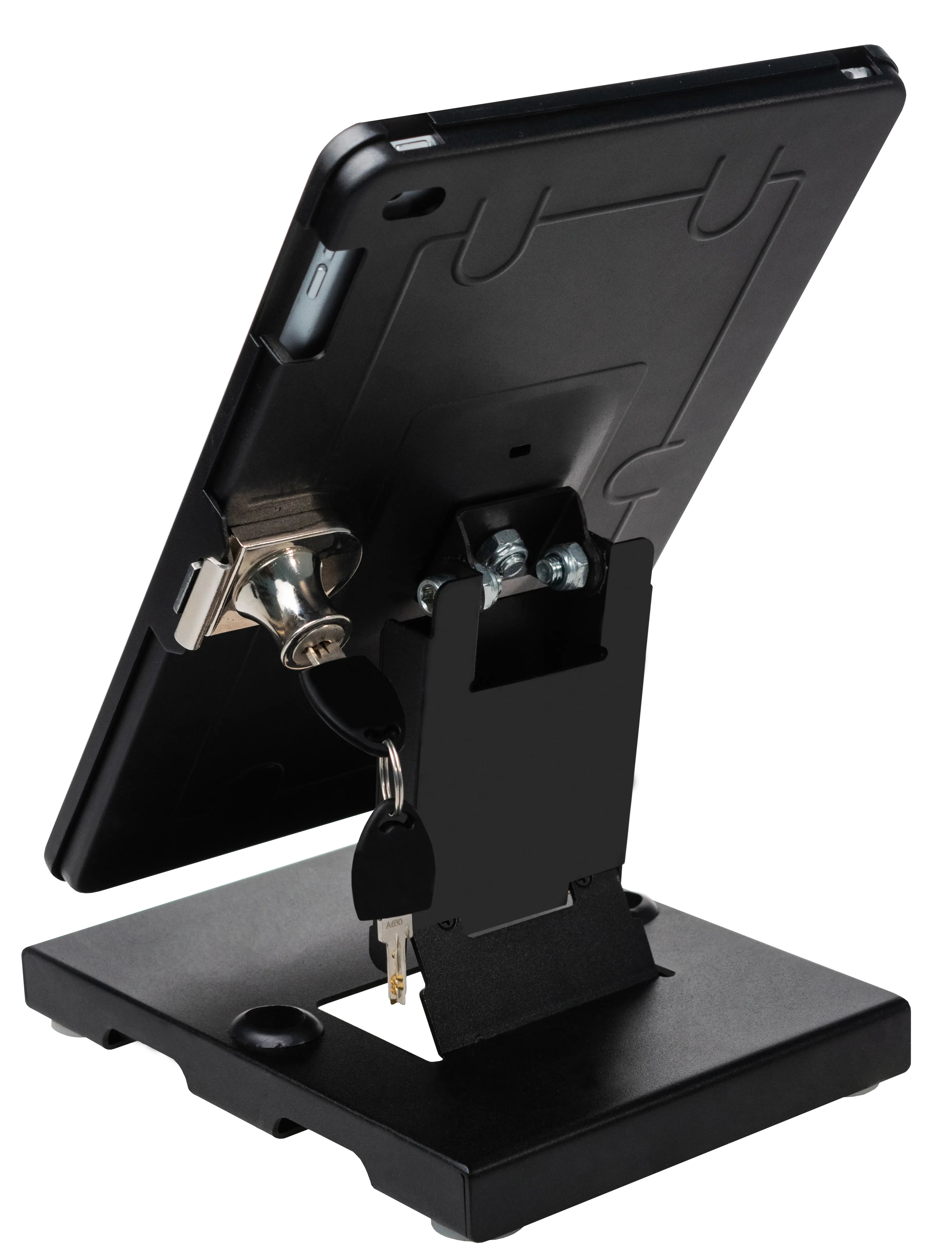 Foldable Flat Tabletop Security Stand - Portable & Sturdy for Home, Office, and Outdoor Use