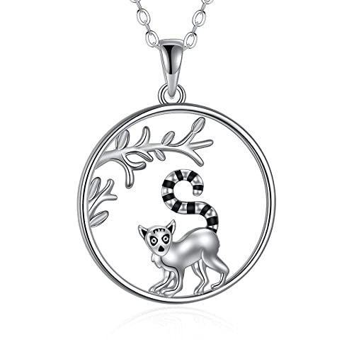 YAFEINI Sterling Silver Red Panda Raccoon Pendant Necklace - Cute Animal Jewelry for Women & Girls | Christmas Gift, Birthday Present, Anniversary Keepsake | Perfect for Casual Wear, Date Nights & Special Occasions
