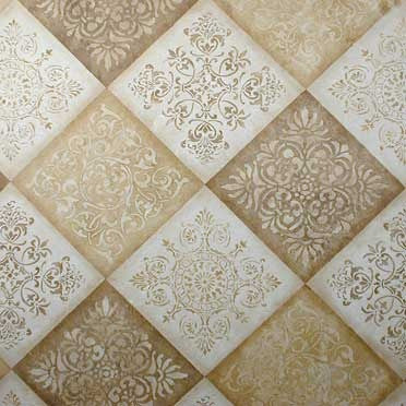 Palermo Tile Wall & Furniture Stencil - Reusable DIY Painting Template for Home Decor, Kitchen Backsplash, and Bathroom Renovation
