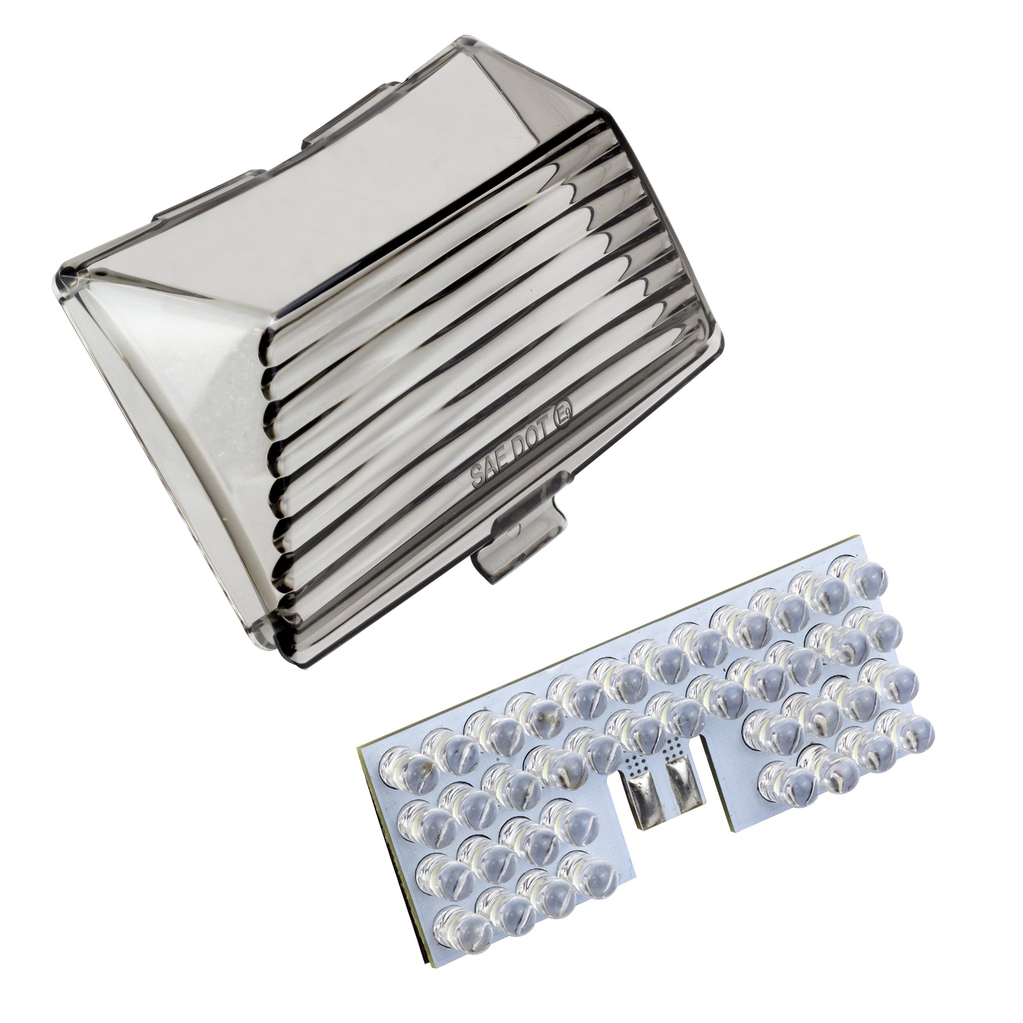Smoked LED Rear Fender Tip Light for Harley Davidson Motorcycles - Waterproof Brake Light with Bright 12V Bulbs for Night Riding Safety & Custom Bike Styling