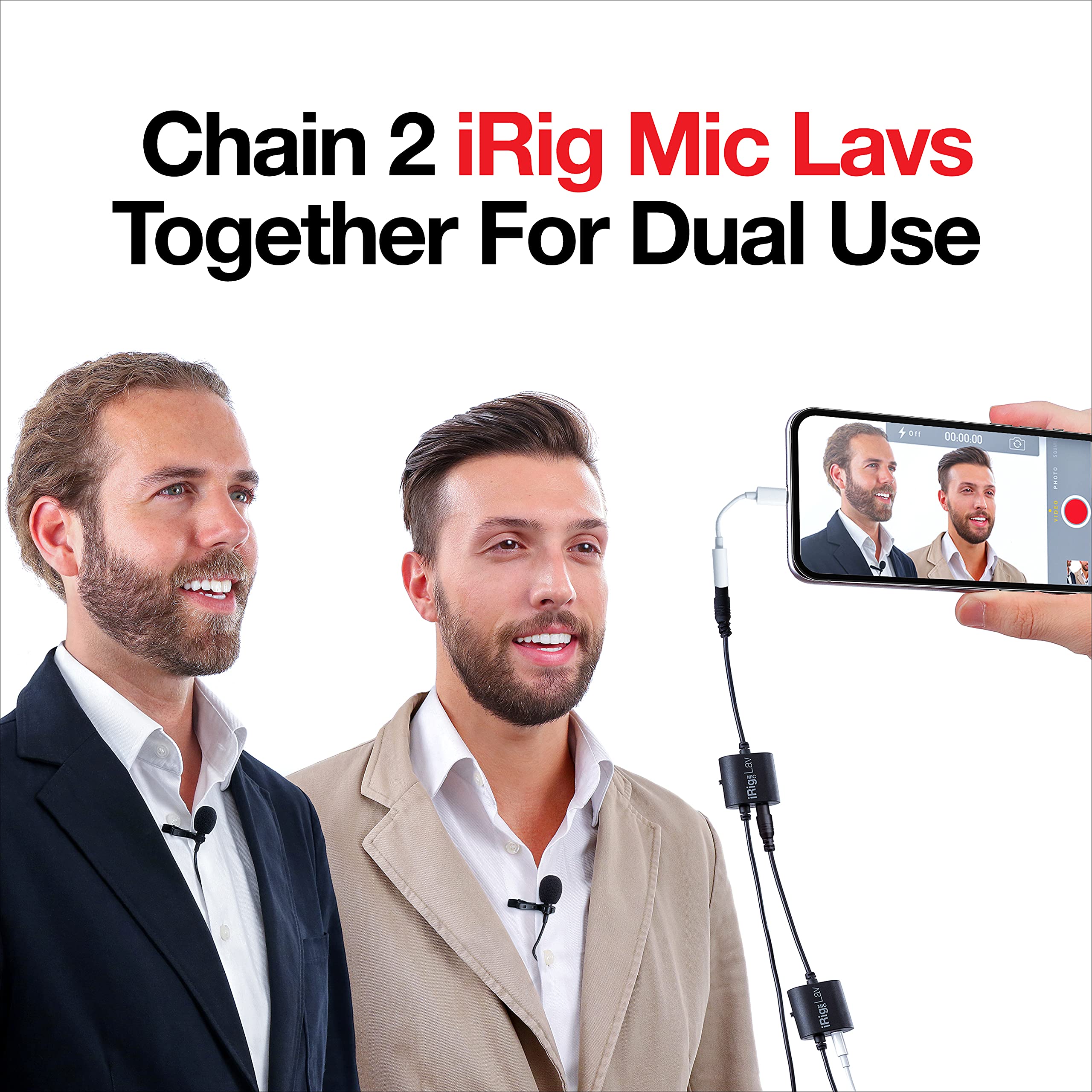 IK Multimedia iRig Mic Lav - Omnidirectional Condenser Lavalier Microphone with 1/8