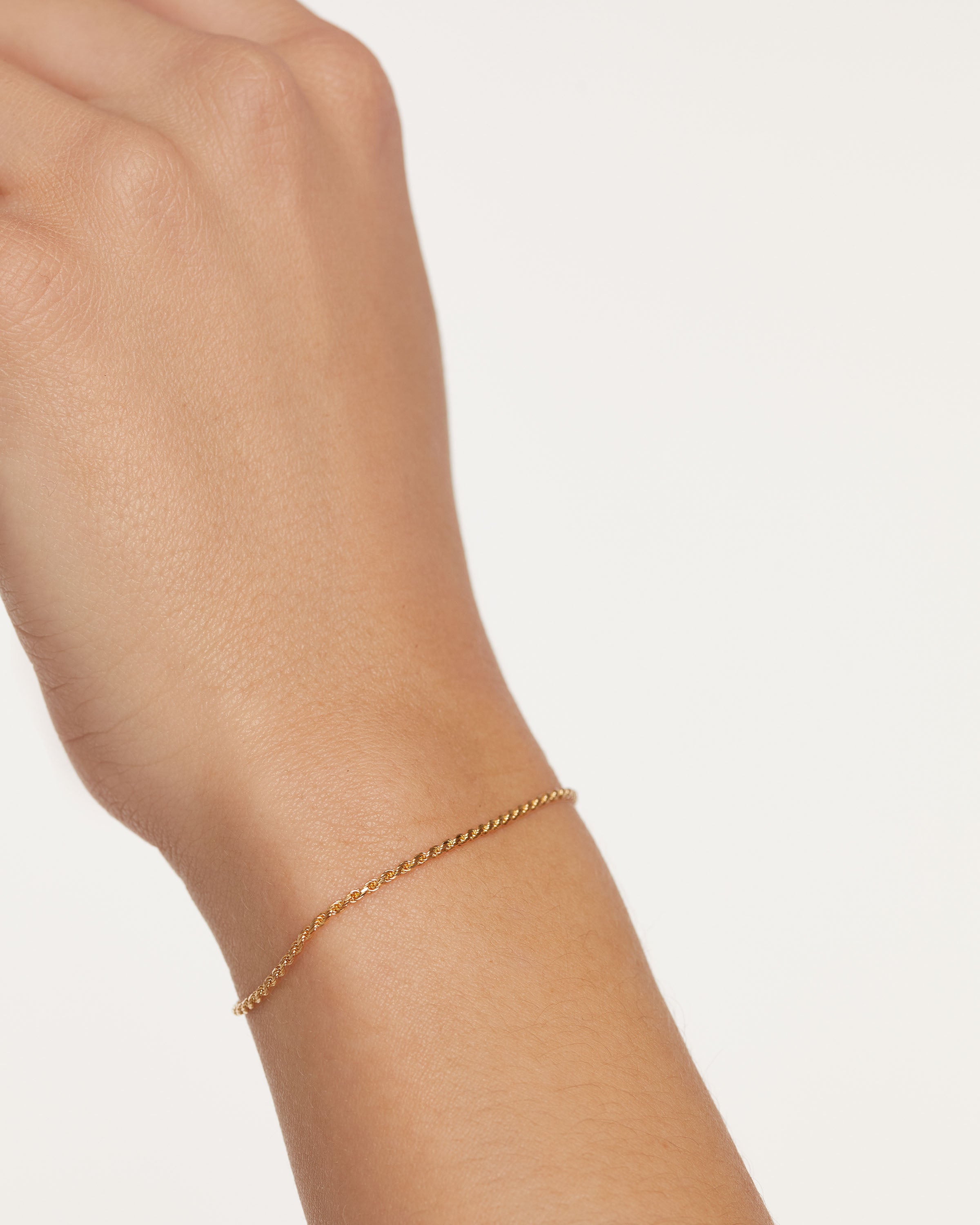 14K Gold Rope Chain Bracelet for Women - Elegant Adjustable Jewelry Gift for Birthday, Anniversary & Everyday Wear