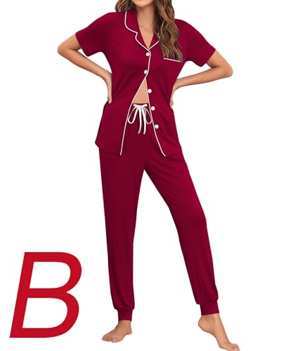 Short Sleeve-wine Red