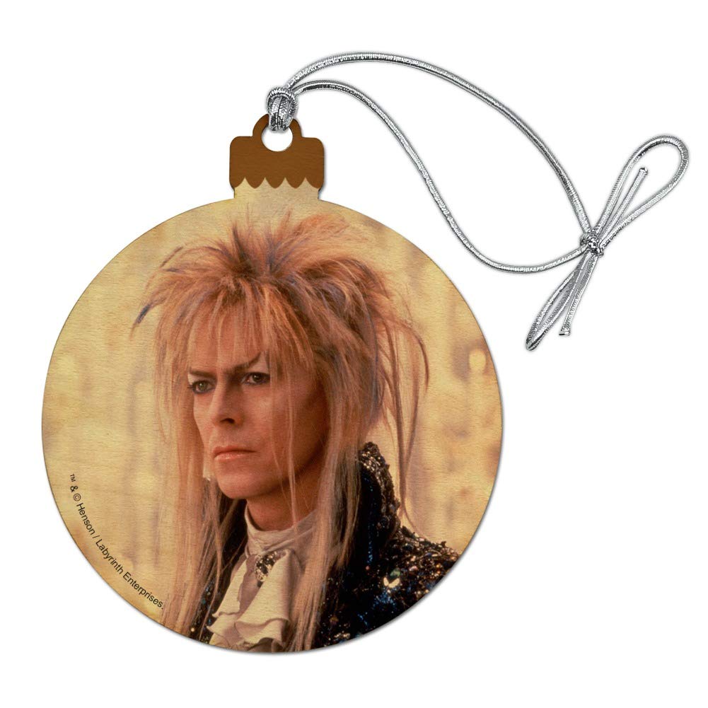 David Bowie as Jareth from Labyrinth Wooden Christmas Ornament - Unique Holiday Tree Decoration for Bowie Fans, Movie Lovers & Collectors - Perfect for Christmas Decor, Gift Giving & Pop Culture Enthusiasts