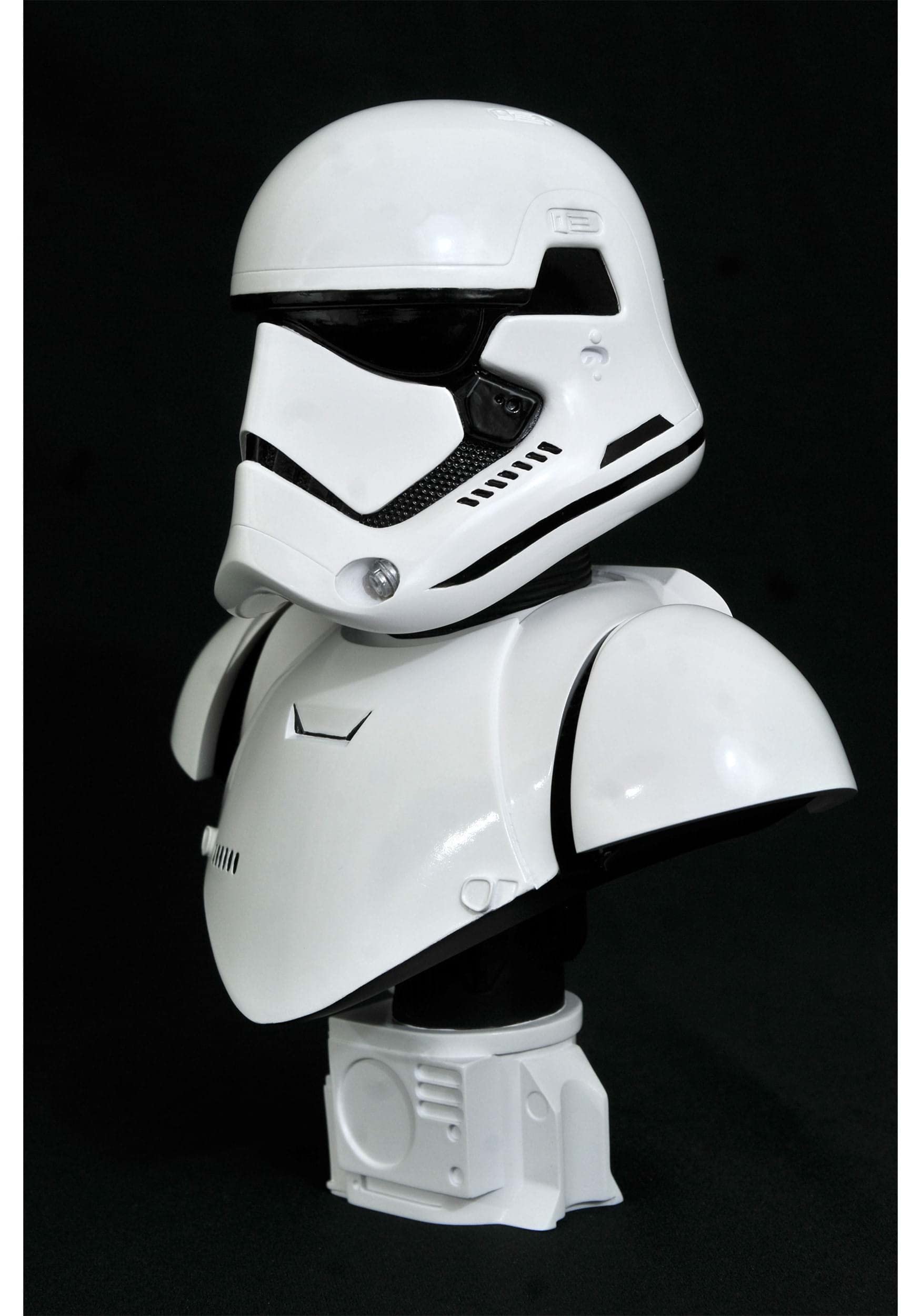 Diamond Select Toys Star Wars: The Force Awakens First Order Trooper Legends 3D Bust 1:2 Scale Collectible Figure – Perfect for Display, Star Wars Fan Collections & Home Decor