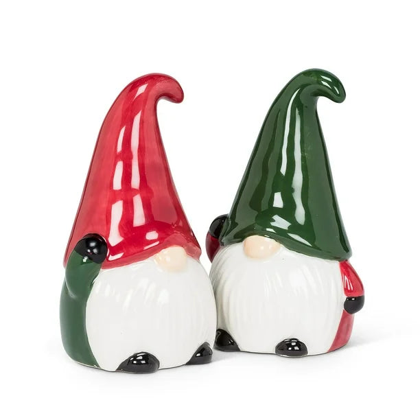 Abbott Gnomes Salt and Pepper Shakers Set - Cute Kitchen Decor for Home, Dining Table, and Gift Giving - Perfect for Spice Lovers and Gnome Collectors