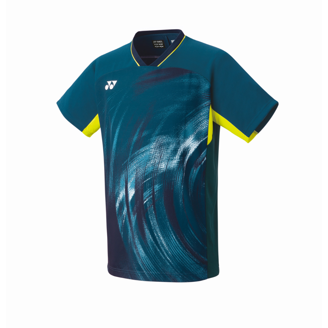 Yonex 10568 Men's Crew Neck T-Shirt - Breathable Cotton Athletic Shirt for Tennis, Golf & Casual Wear