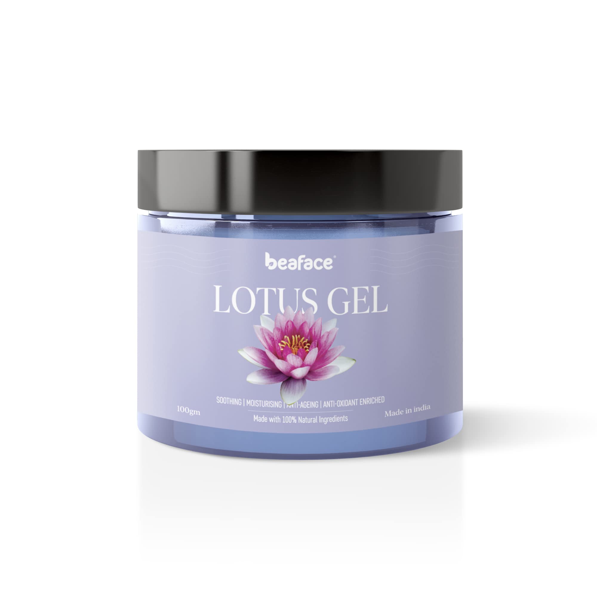 Beaface Lotus Gel - Skin Moisturizing & Softening Facial Foam with Whitening & Brightening Benefits | 100gm | Perfect for Daily Skincare Routine & Glowing Complexion