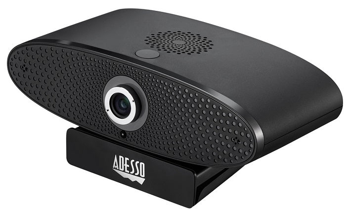 Adesso CyberTrack C100 4K Ultra HD USB Webcam with 4X Digital Zoom & Remote Control - Perfect for Video Conferencing, Online Classes, Live Streaming & Remote Work
