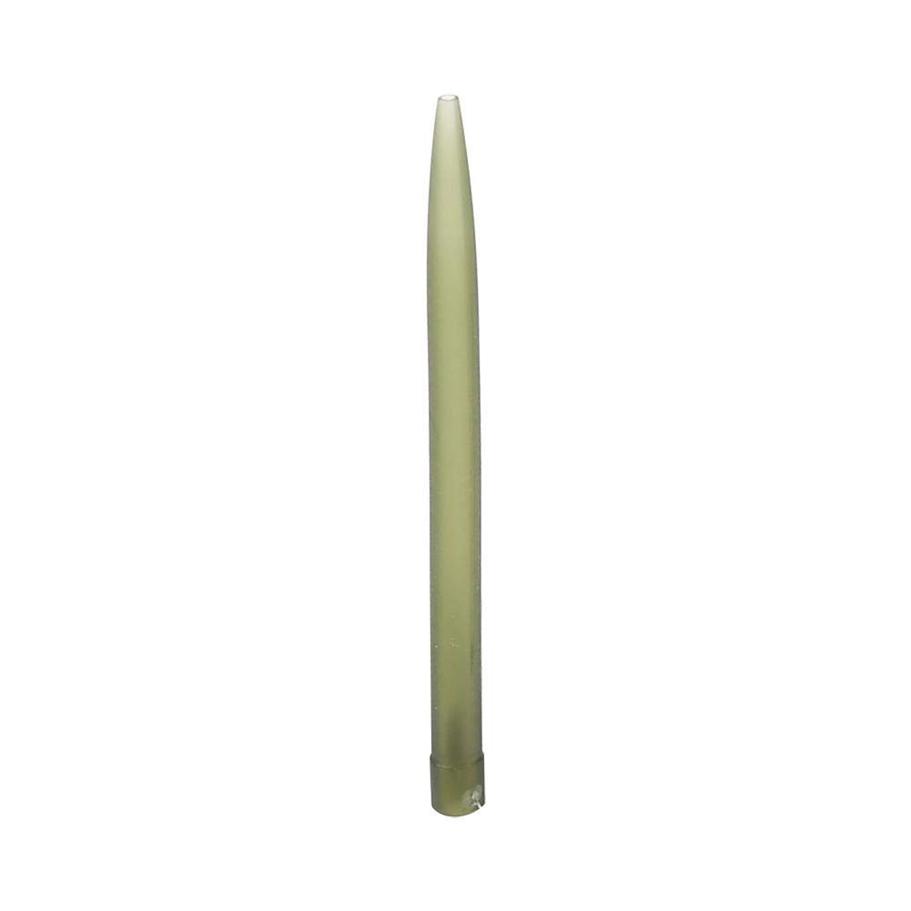 30 Pcs Dark Green Carp Fishing Rubber Tubes - Smooth Anti-Tangle Fishing Tackle Sleeves for Professional Anglers | Perfect for Freshwater & Saltwater Fishing Gear Protection