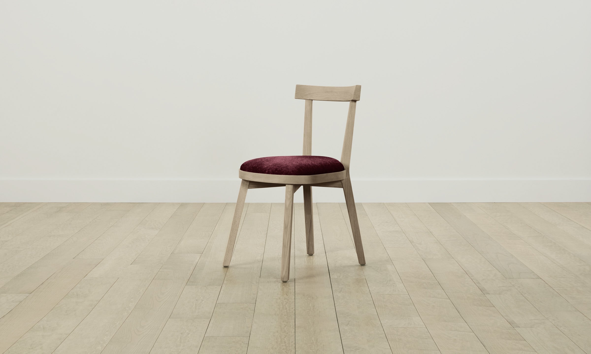 Allen Dining Chair - Performance Velvet Upholstered Seat in Merlot Red - Perfect for Modern Dining Rooms & Kitchen Breakfast Nooks